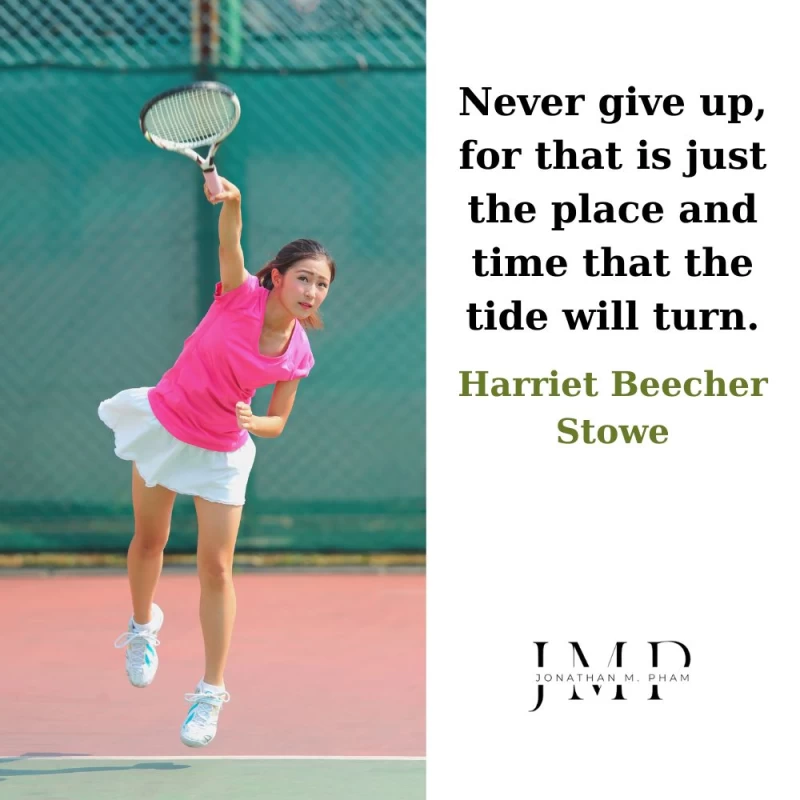 never give up