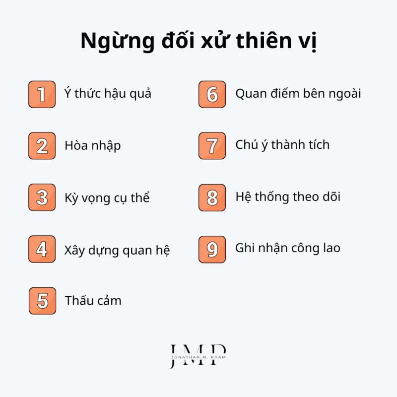 làm thế nào để ngừng đối xử thiên vị