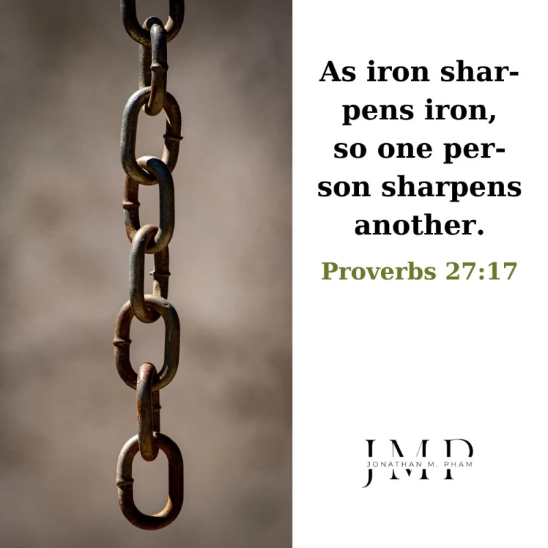 one person sharpens another