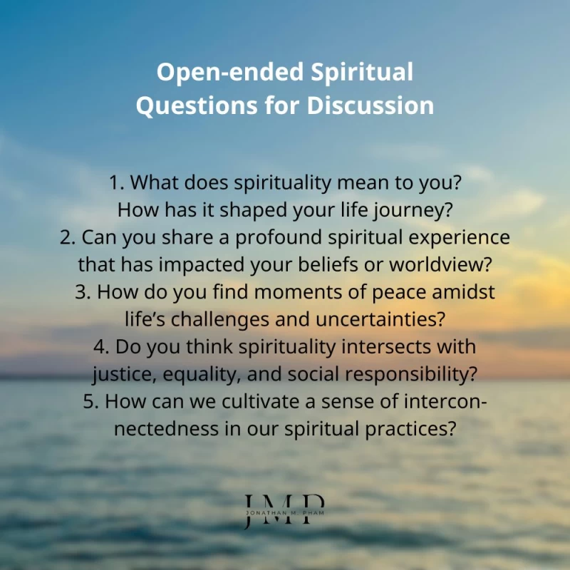 open-ended spiritual questions