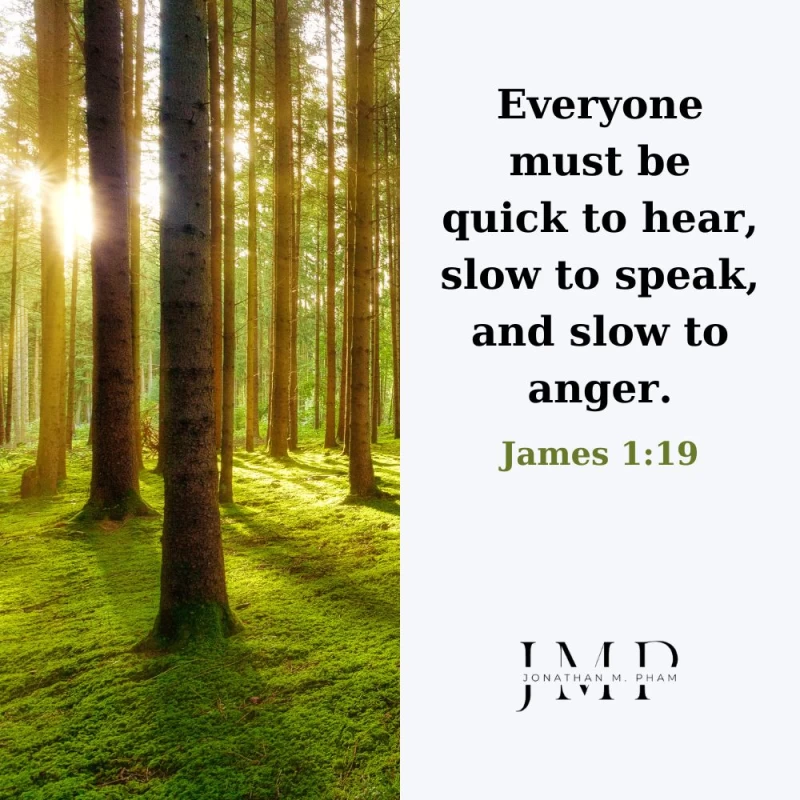 quick to hear slow to speak slow to anger