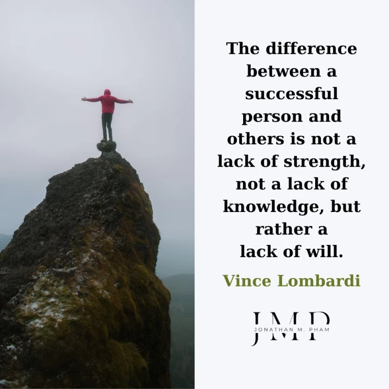 The difference between a successful person and others