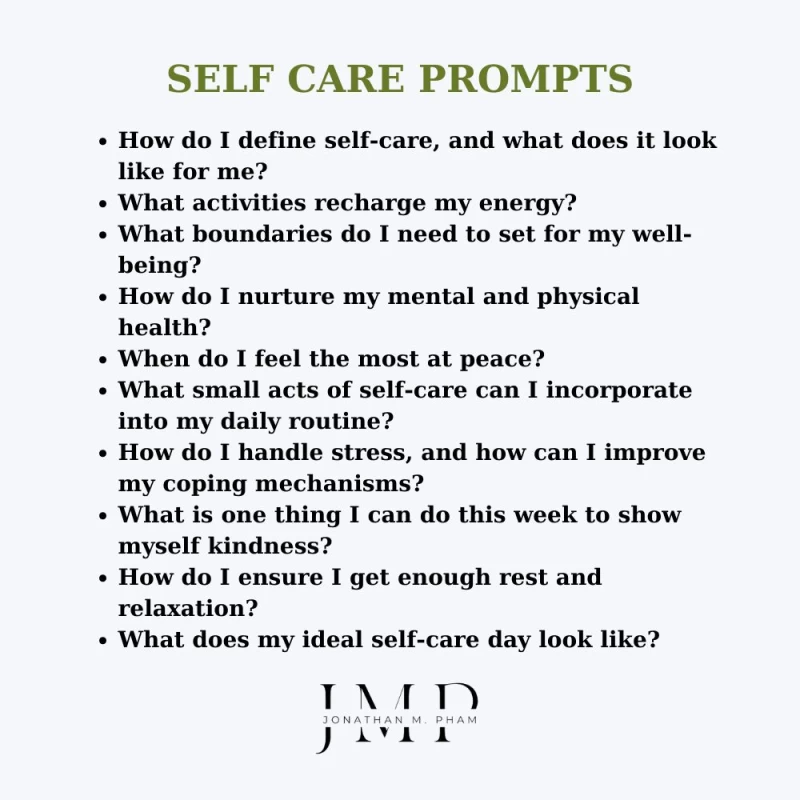 self care journal prompts