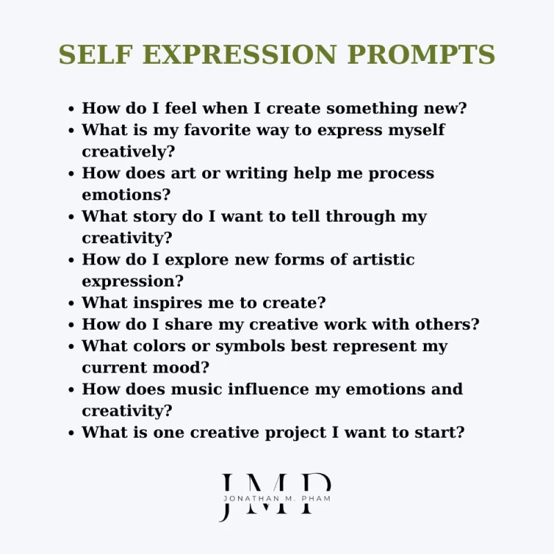 self expression journal prompts