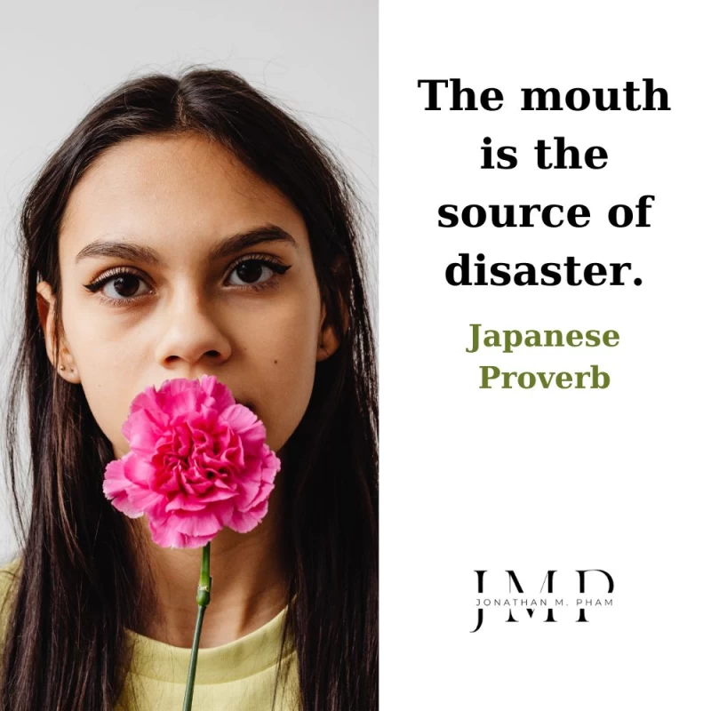 the mouth is the source of disaster