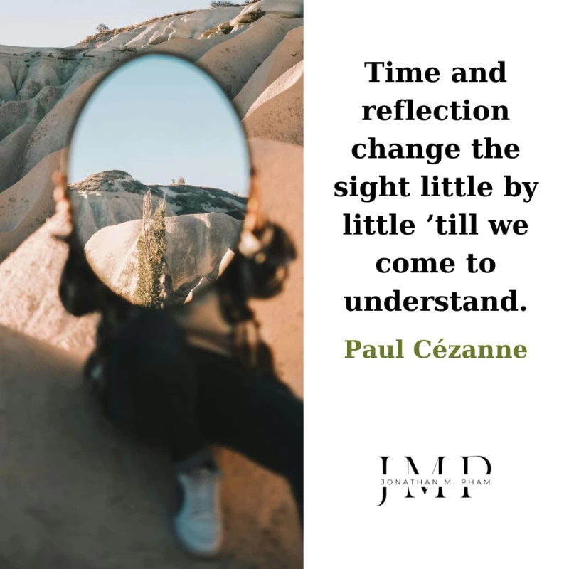 time and reflection change the sight