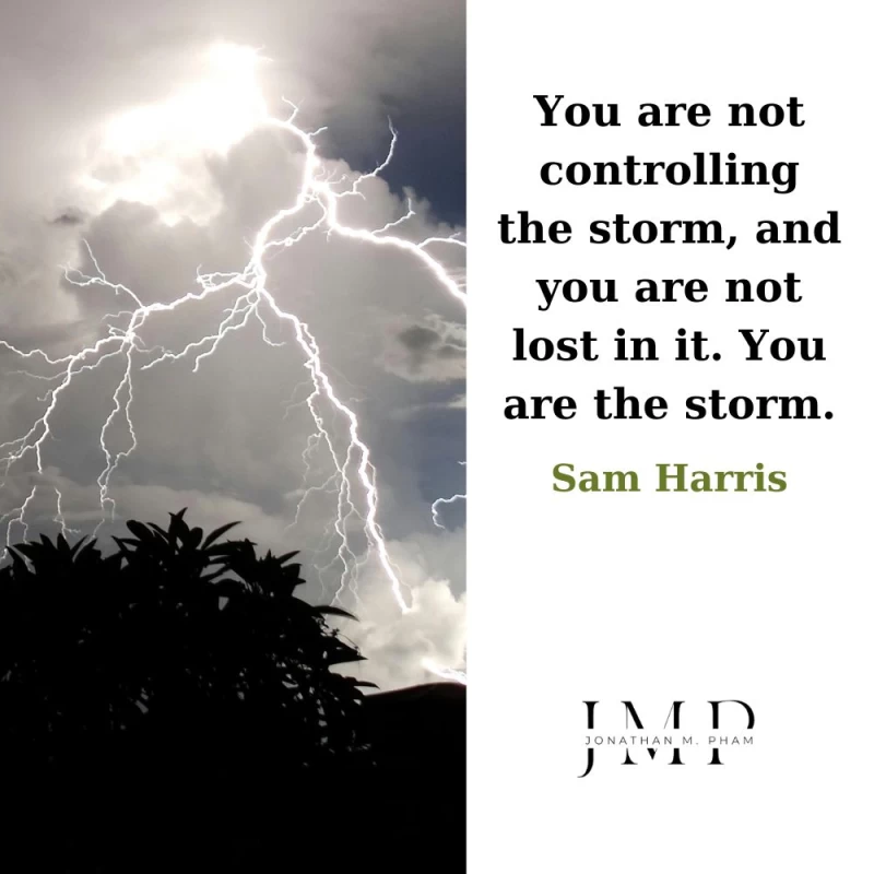you are not controlling the storm