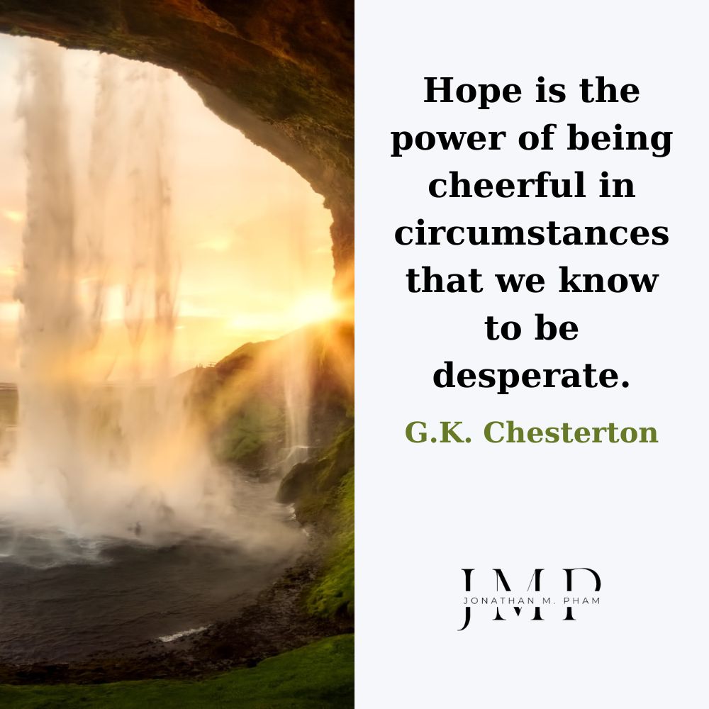 Chesterton danh ngôn về hy vọng