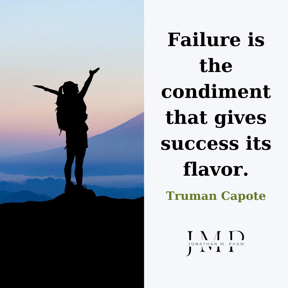 失敗は成功に味を与える調味料です