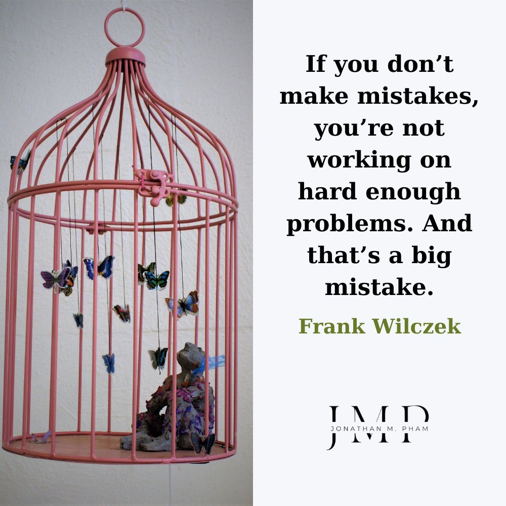 Frank Wilczek learning from failure quote
