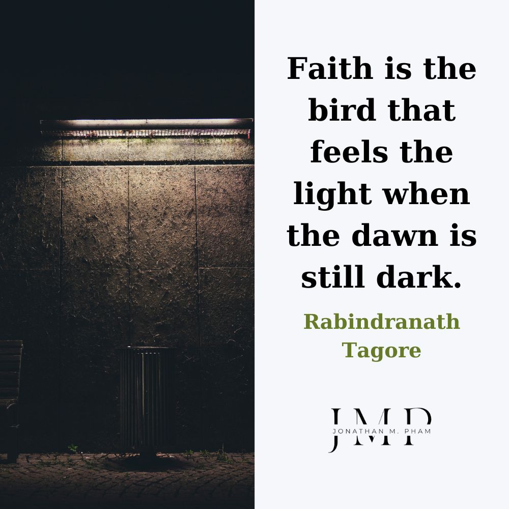 Tagore faith quote
