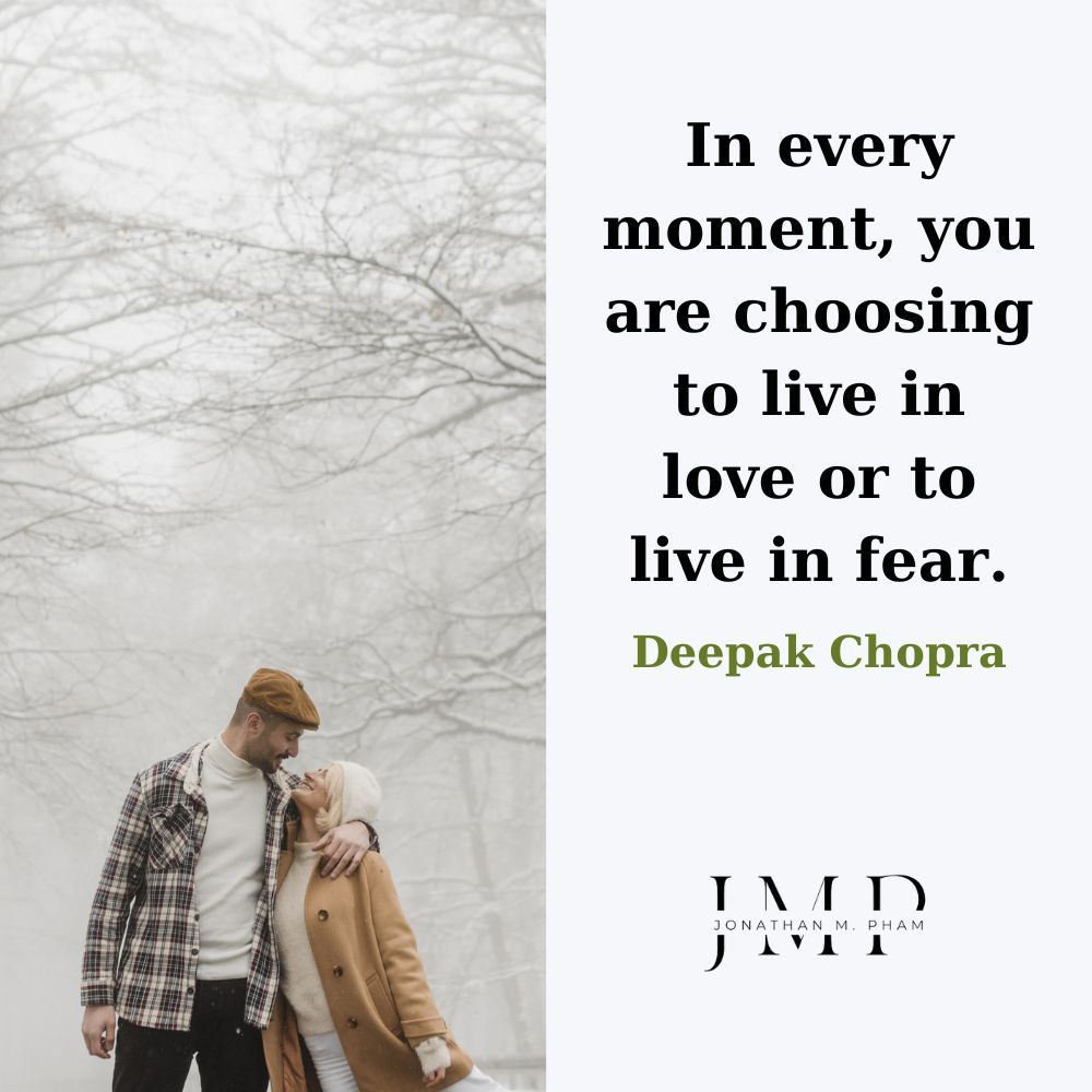 choose love or fear quote