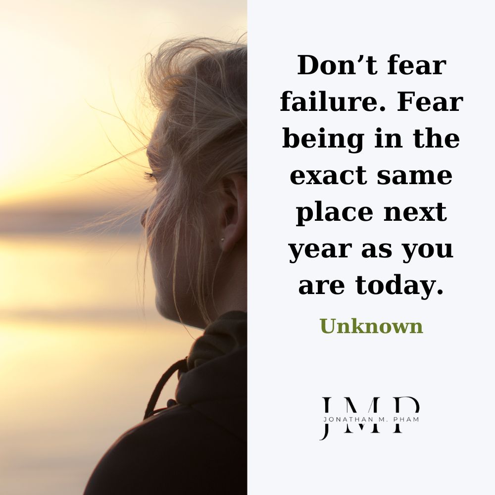 do not fear failure quote