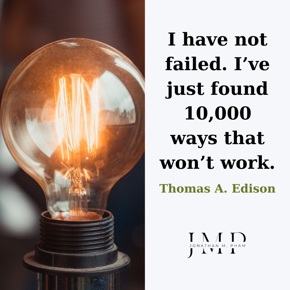 Edison learning from failure quotes