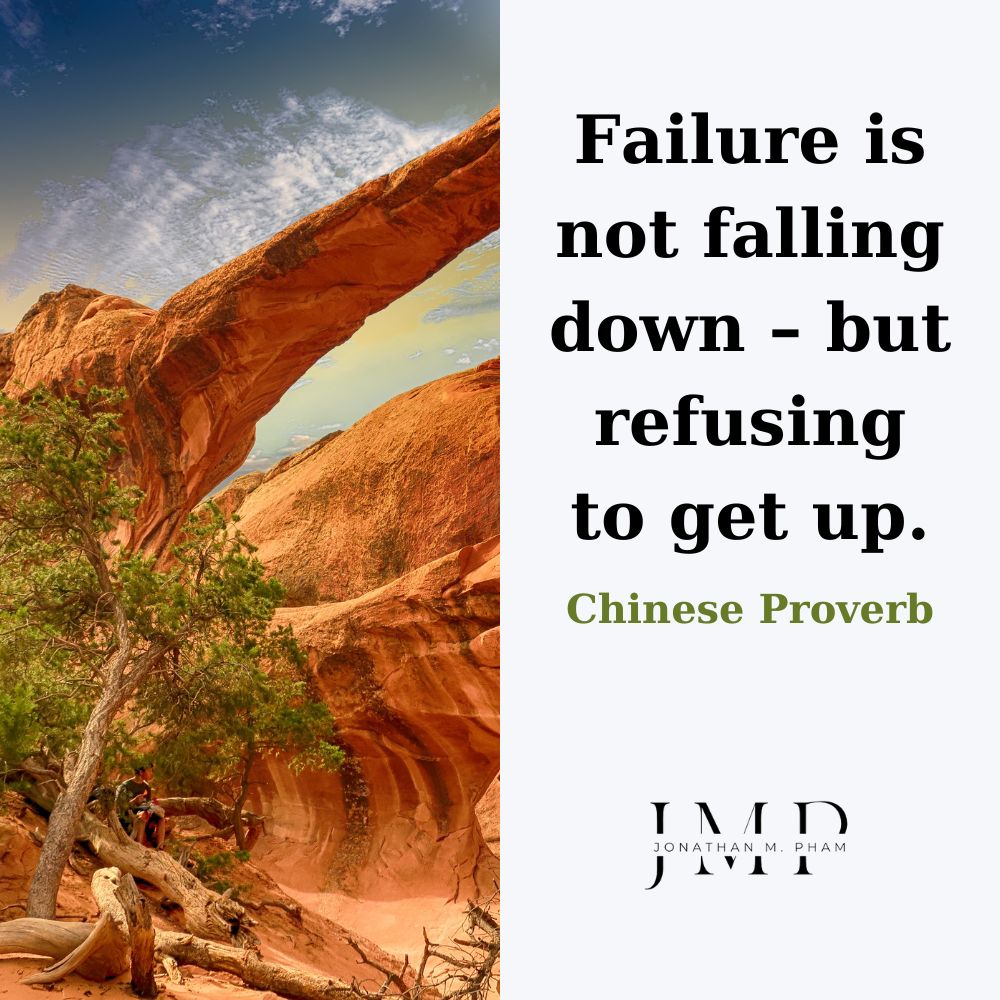 失敗とは、倒れてしまうことではない