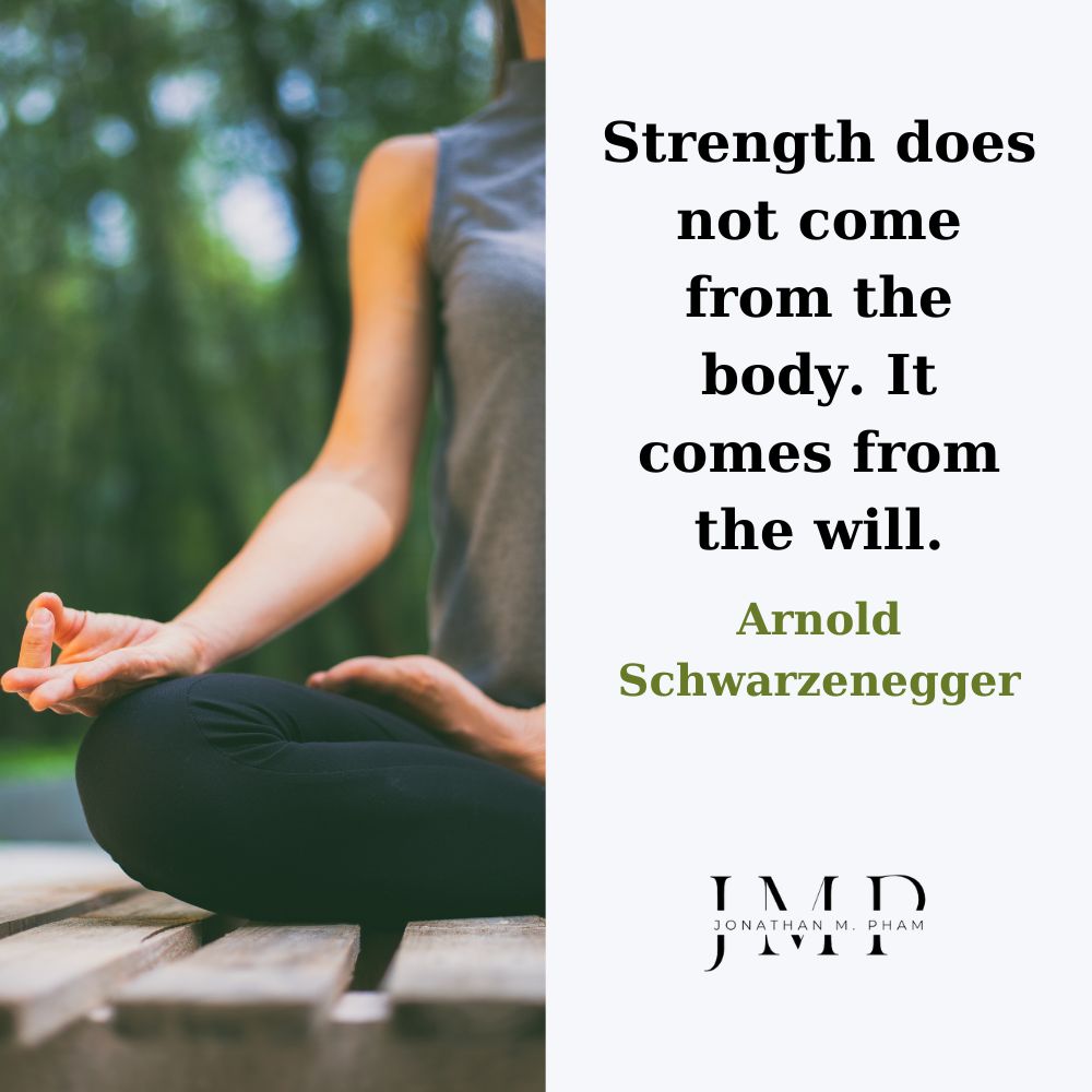 Strength does not come from the body
