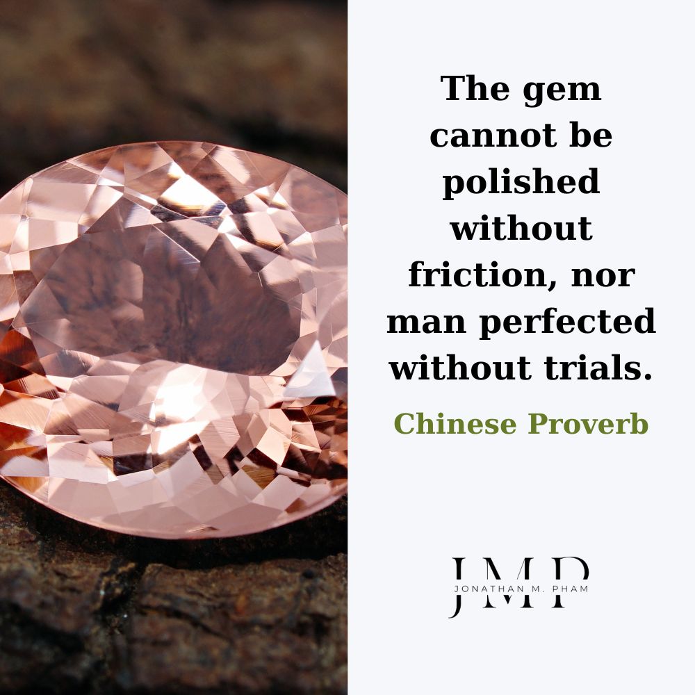The gem cannot be polished without friction