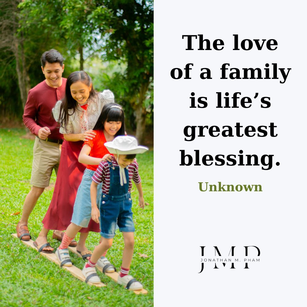 家族の愛は人生で最も素晴らしい祝福です