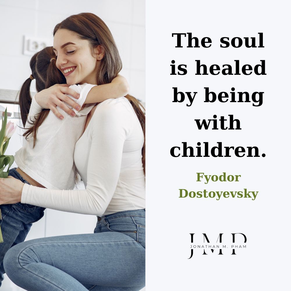 魂は子供たちと一緒にいることで癒されます