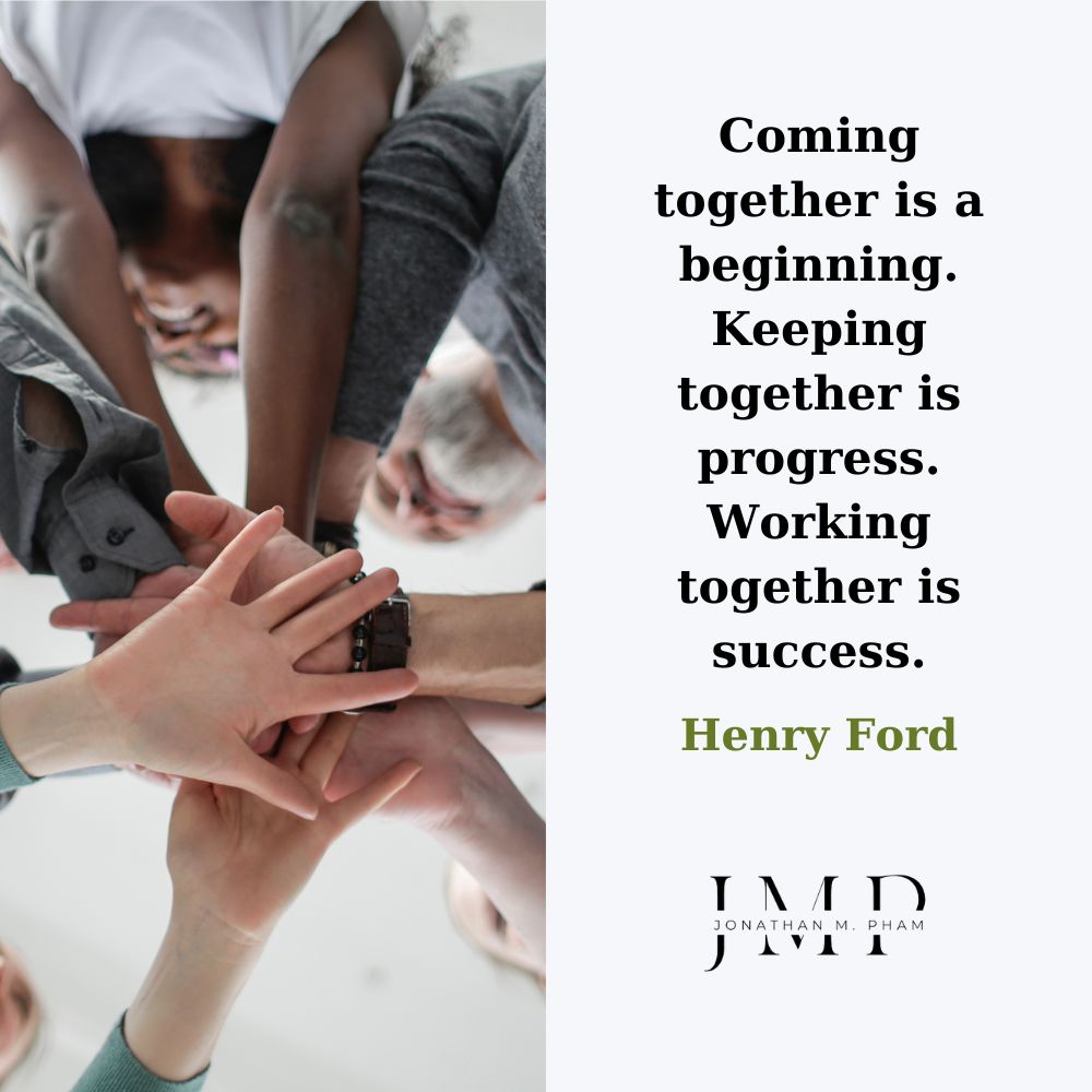 Working together is success