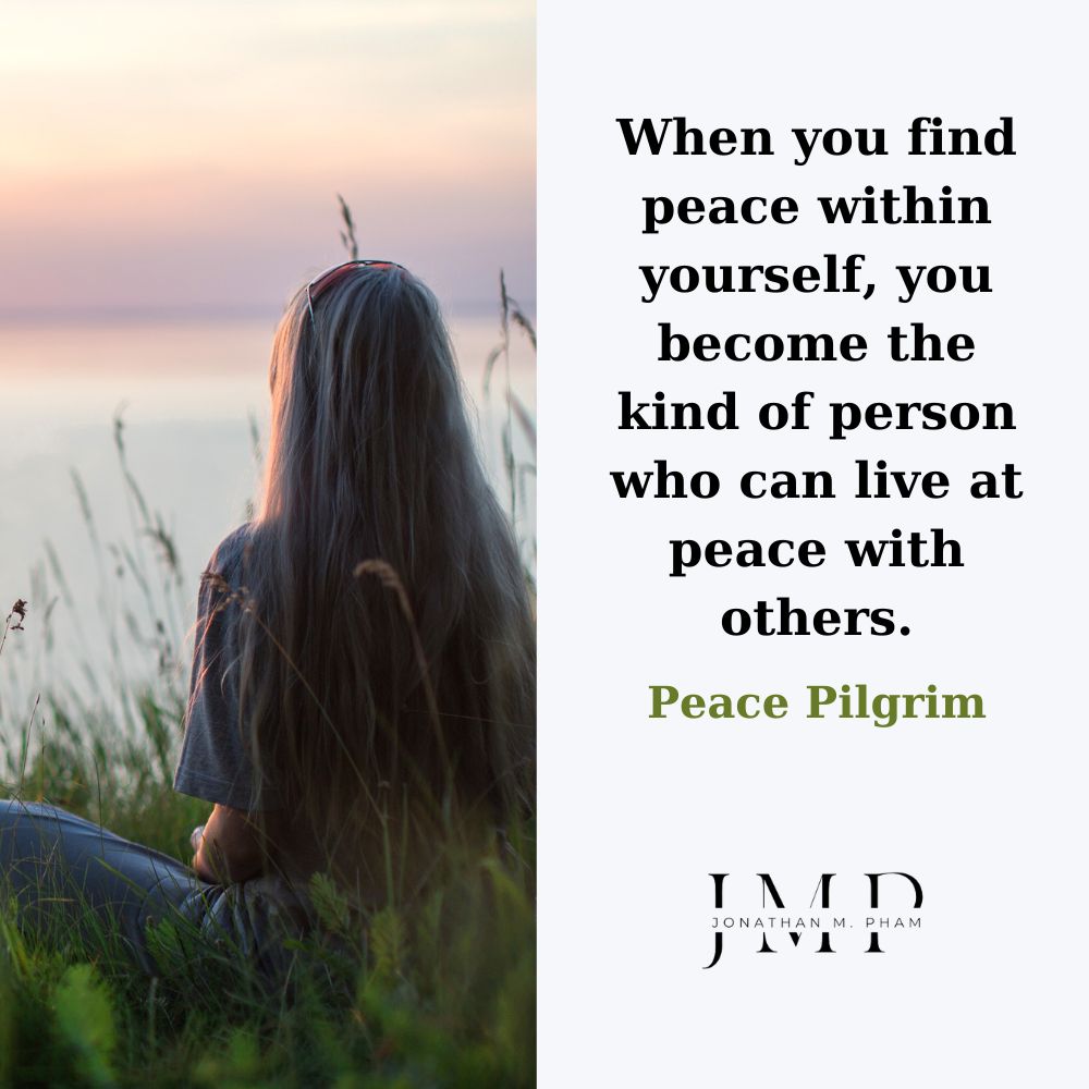câu nói hay về bình an trong chính bạn