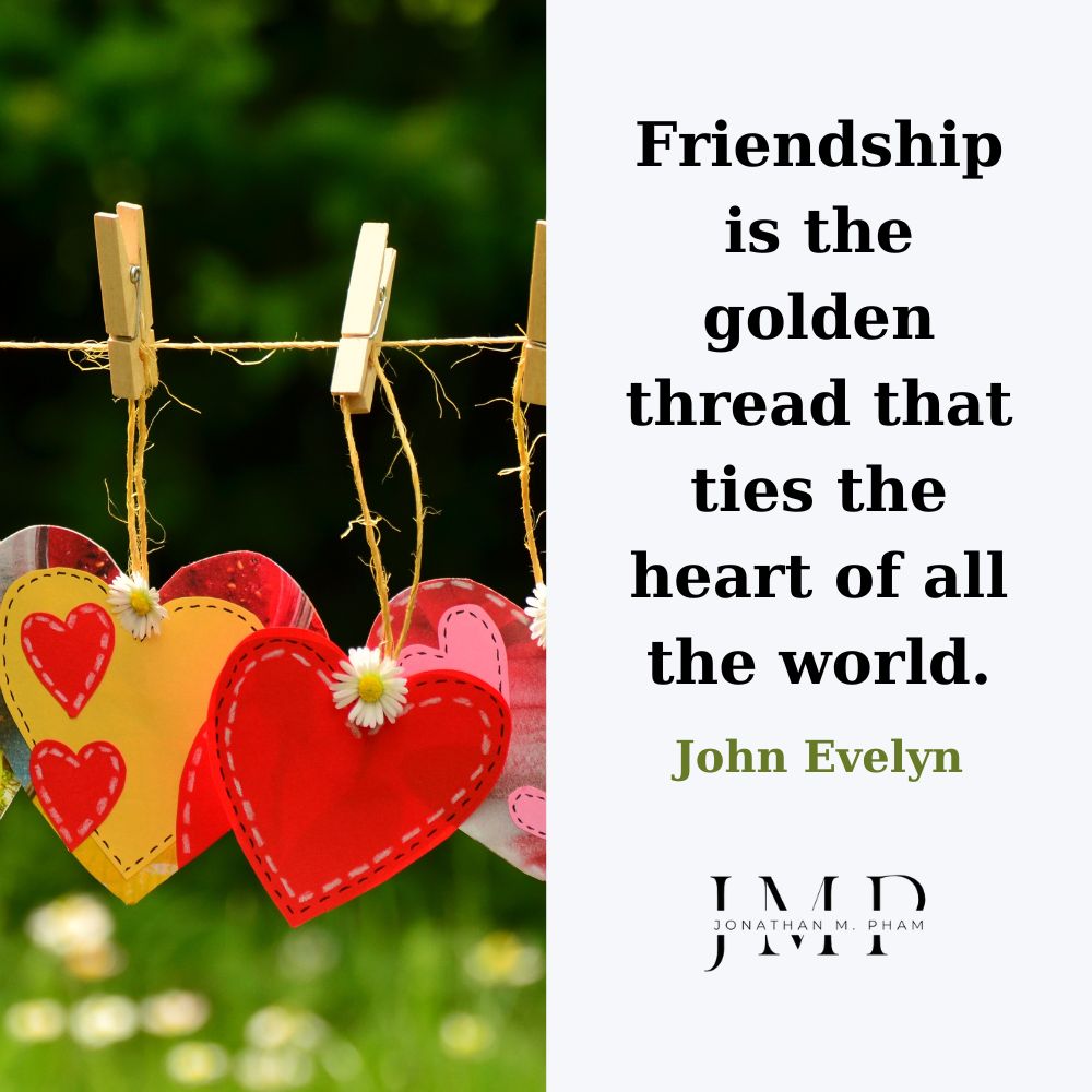友情は世界の心を結ぶ黄金の糸です