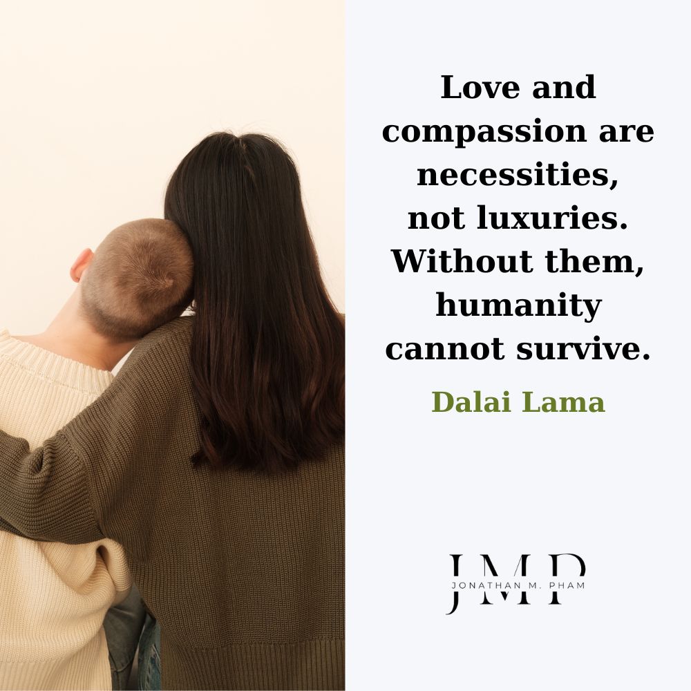 愛や思いやりは必需品であり、贅沢品ではありません