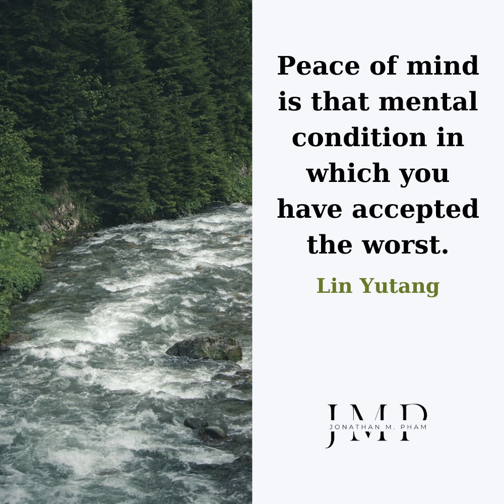 peace of mind quote