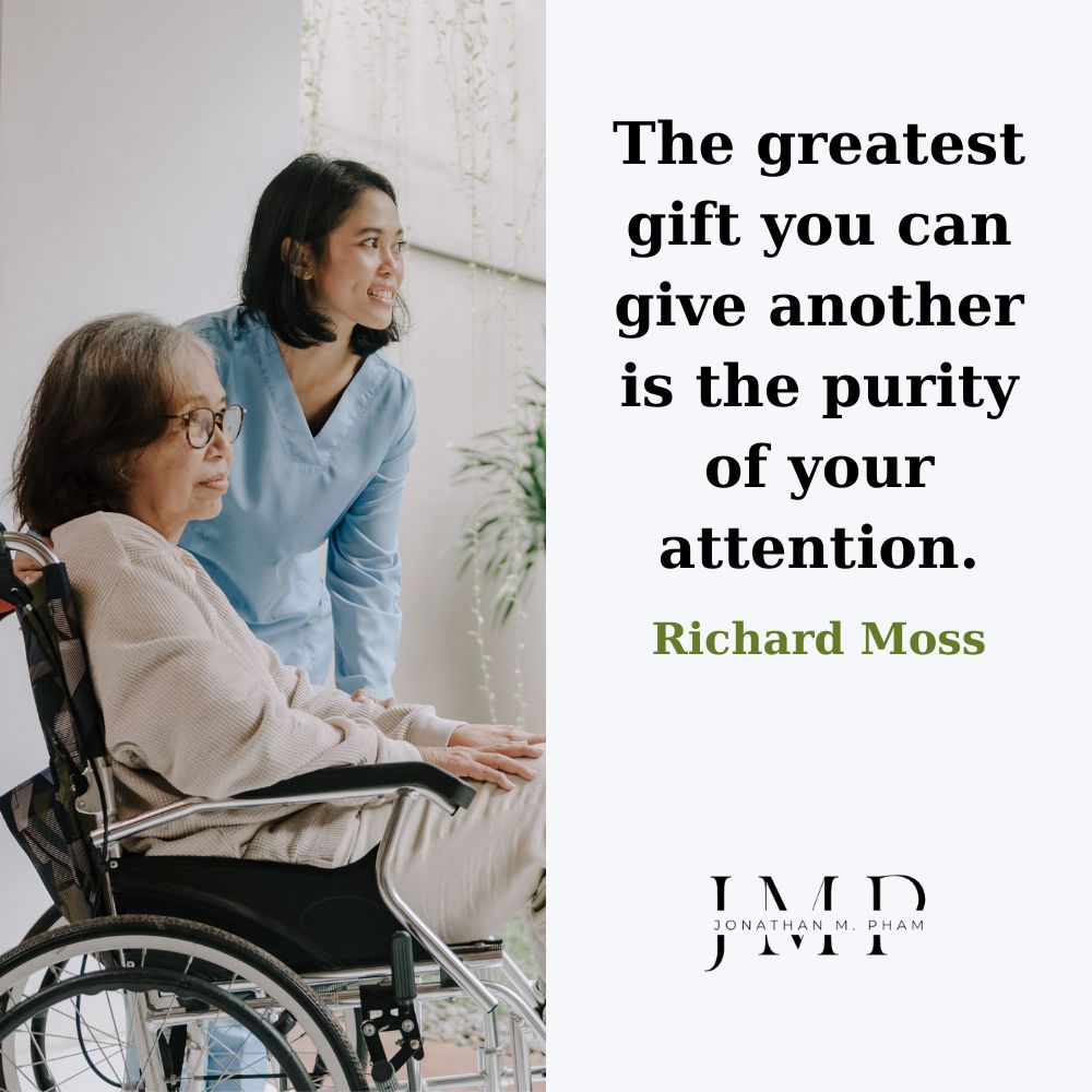 他者に贈ることのできる最大の贈り物は、純粋な関心です
