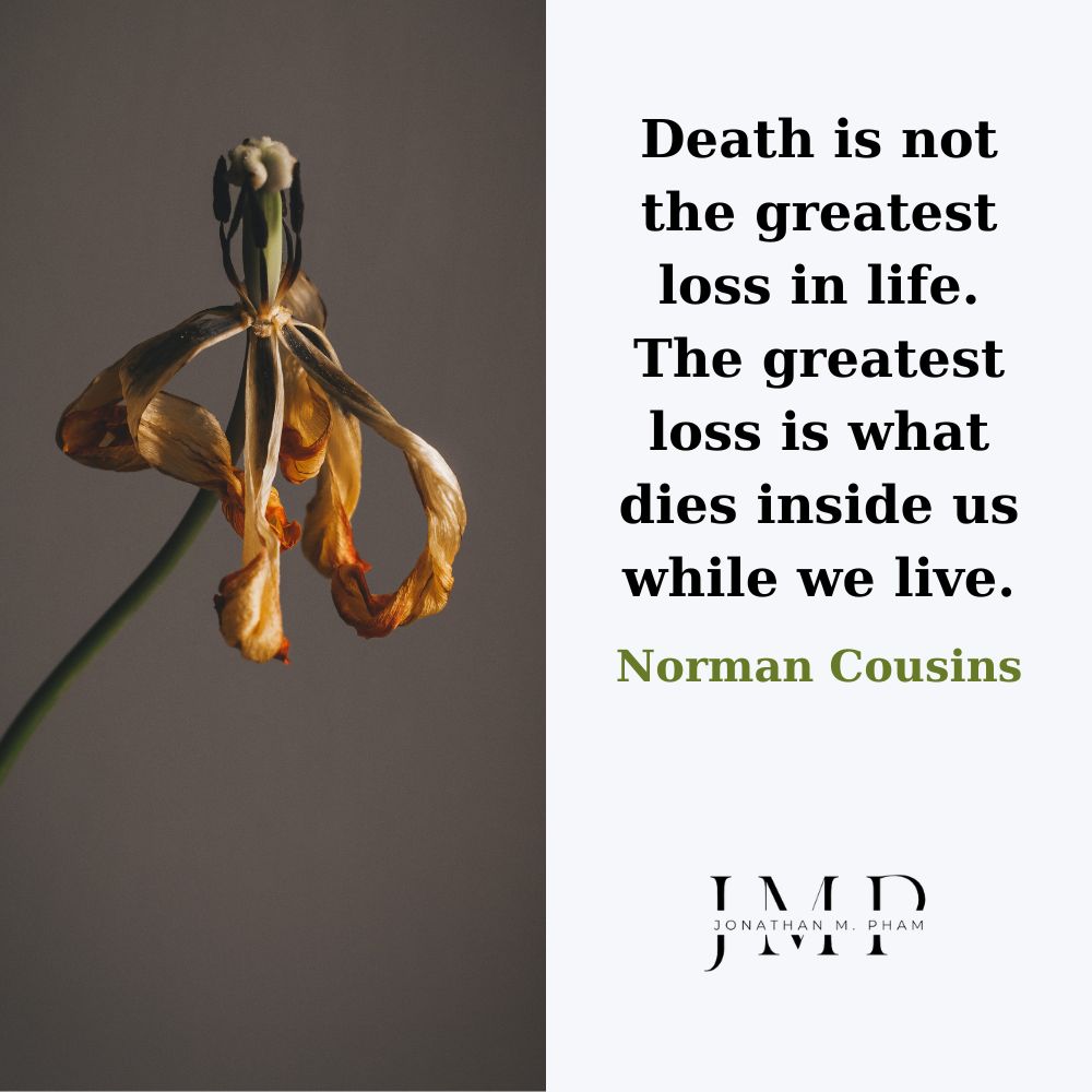 overcoming sadness by death quotes