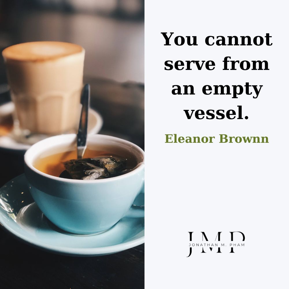 you cannot serve from an empty vessel