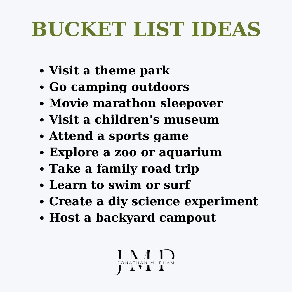 bucket list ideas