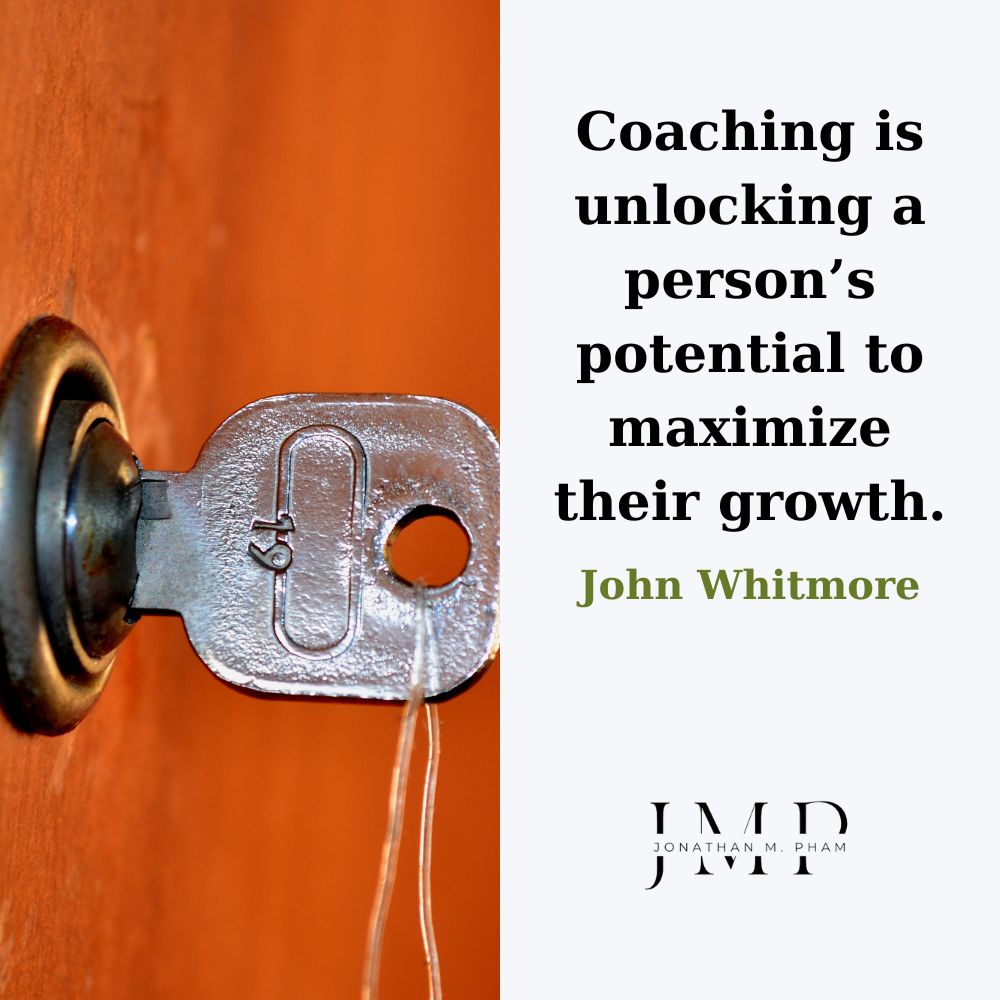 coaching is unlocking a person’s potential