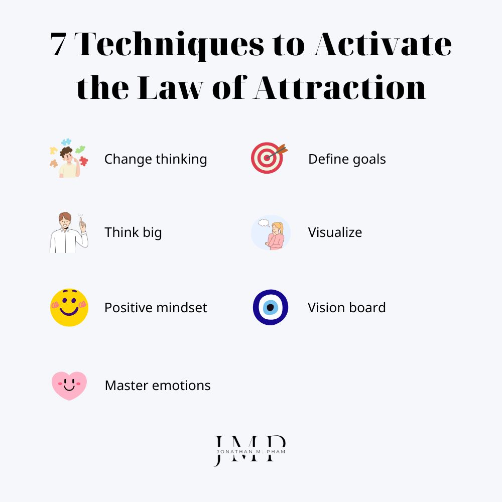 7 techniques to activate the law of attraction