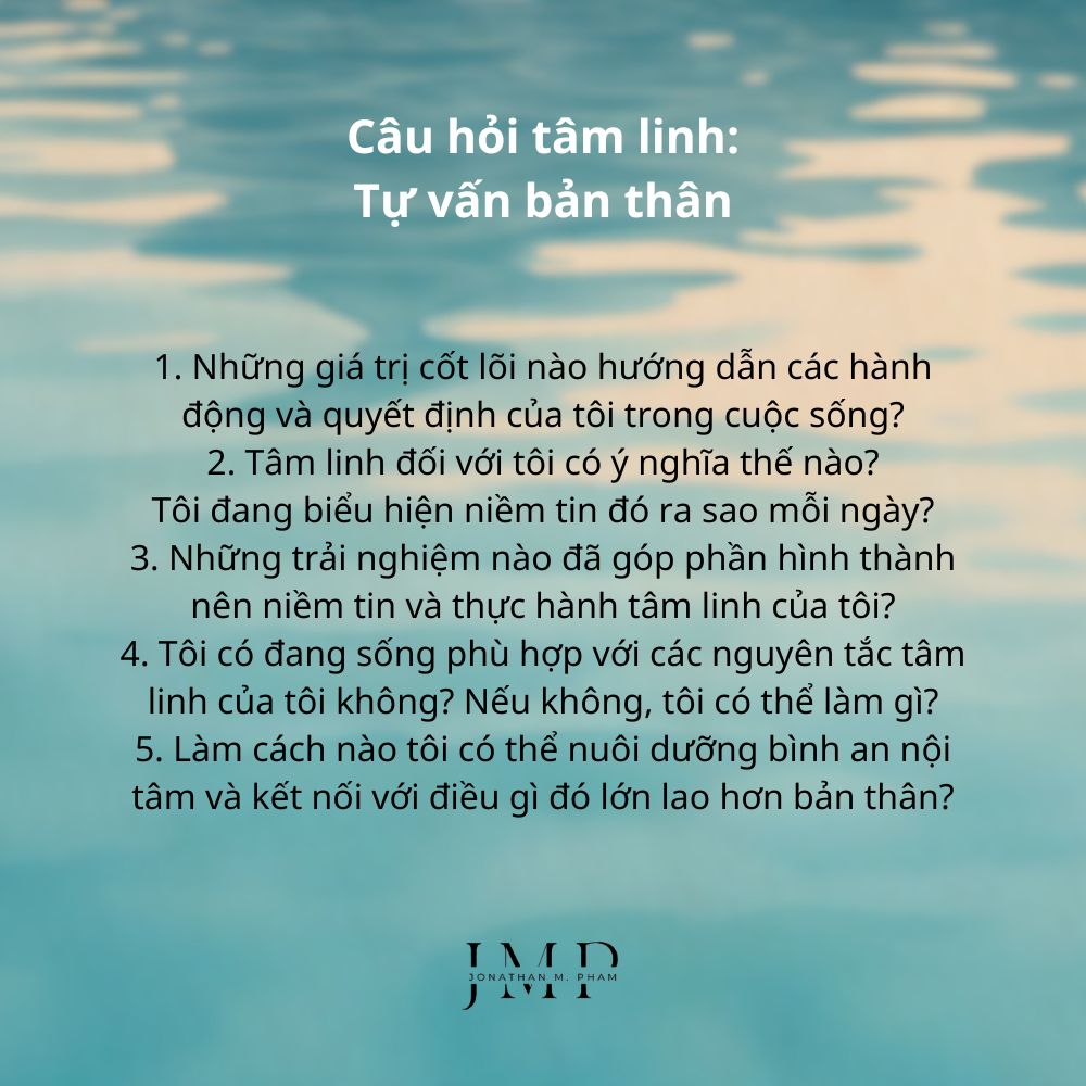 câu hỏi tâm linh tự vấn bản thân
