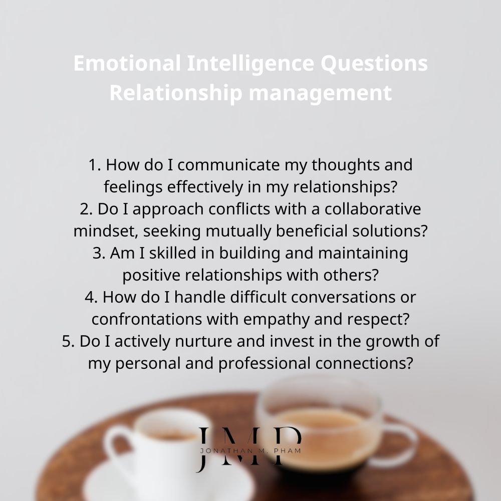 EQ questions to ask yourself relationship management