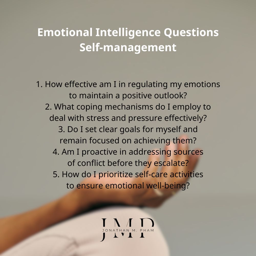 EQ questions to ask yourself self-management