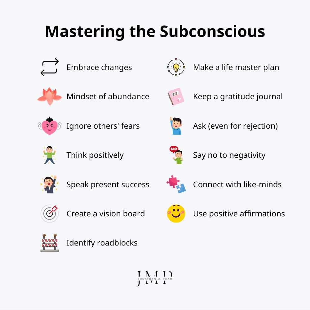 13 tips for mastering the subconscious for success