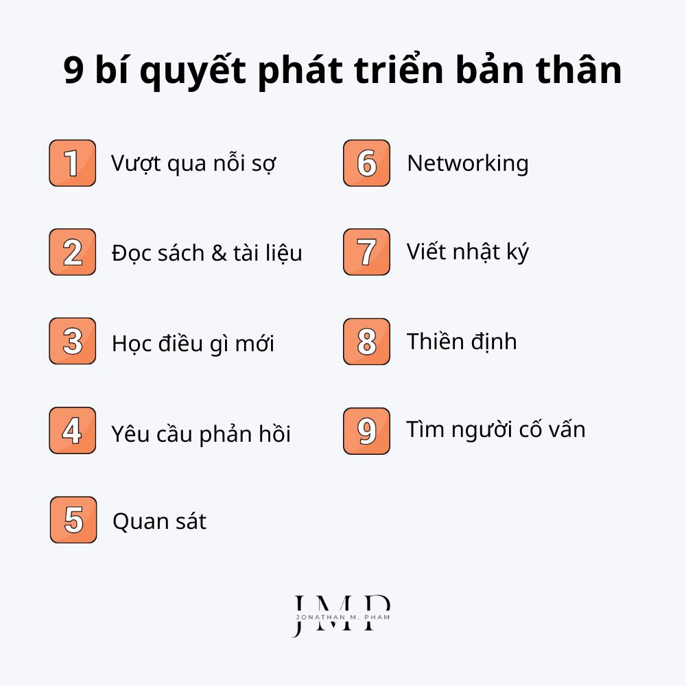 9 bí quyết phát triển bản thân