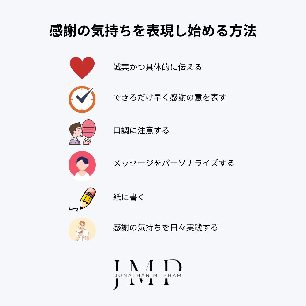 感謝の気持ちを表現し始める方法