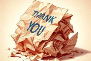 not saying thank you