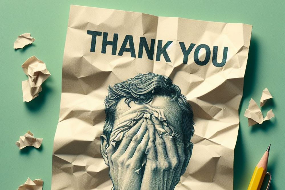 not saying thank you