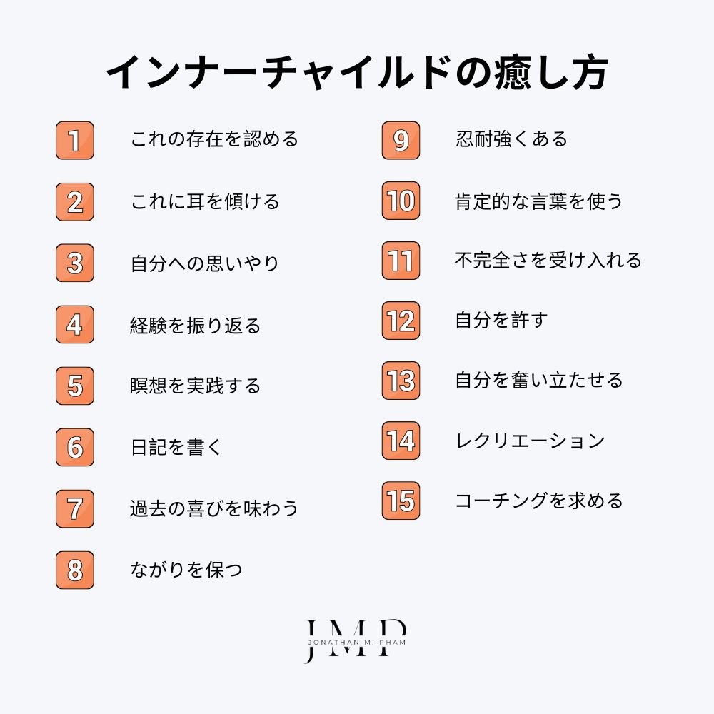 インナーチャイルドの癒し方｜15の具体的なステップ