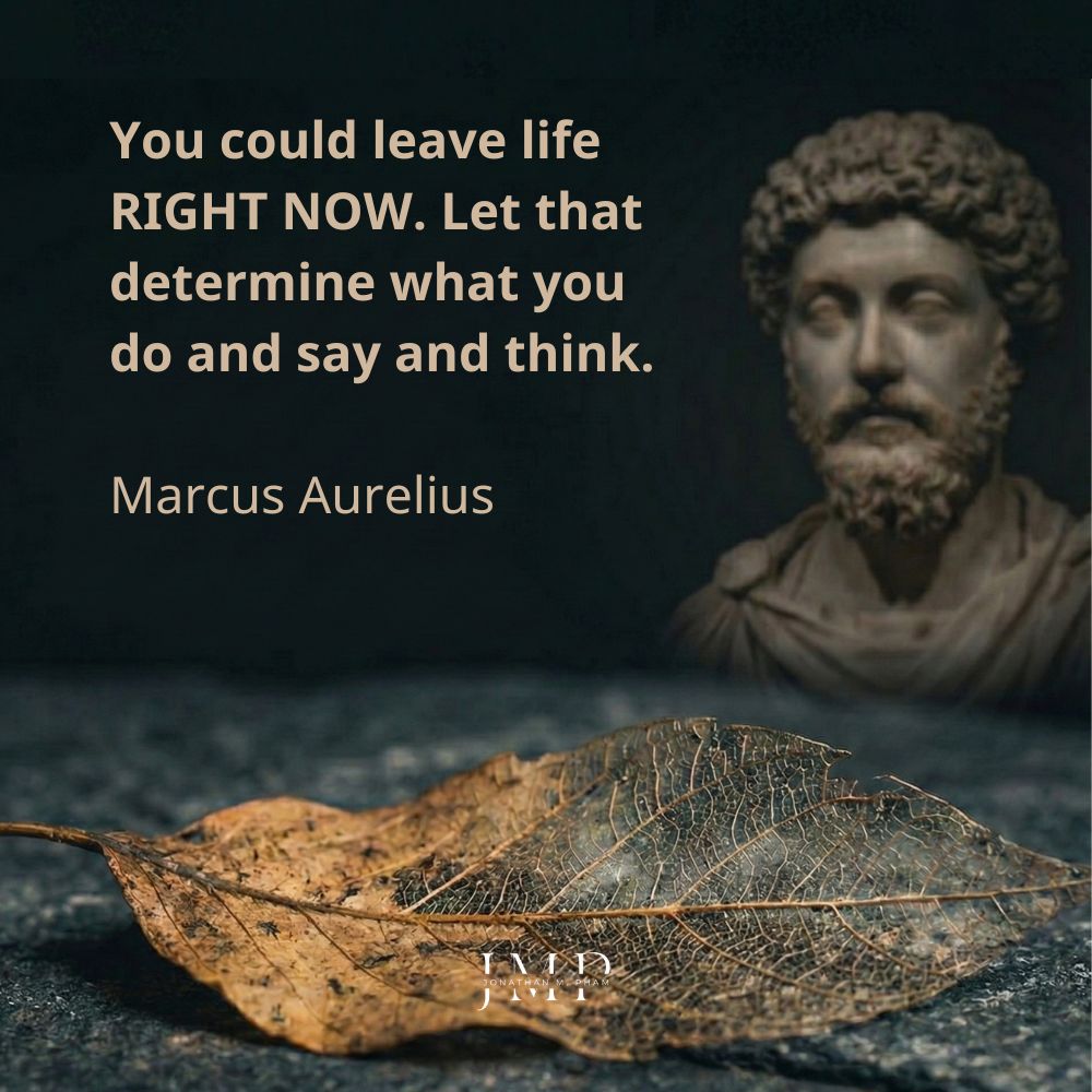 あなたは今すぐにでもこの世を去る マルクス・アウレリウス