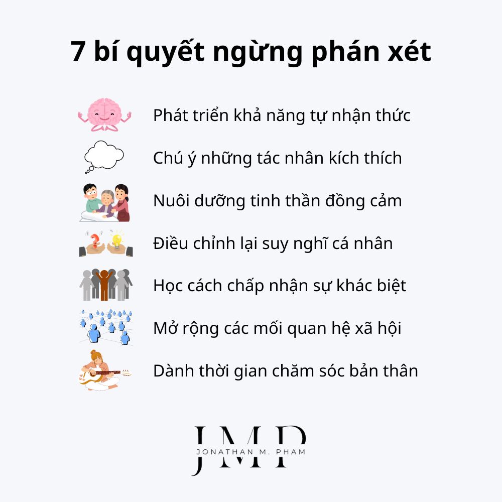 7 bí quyết ngừng phán xét người khác