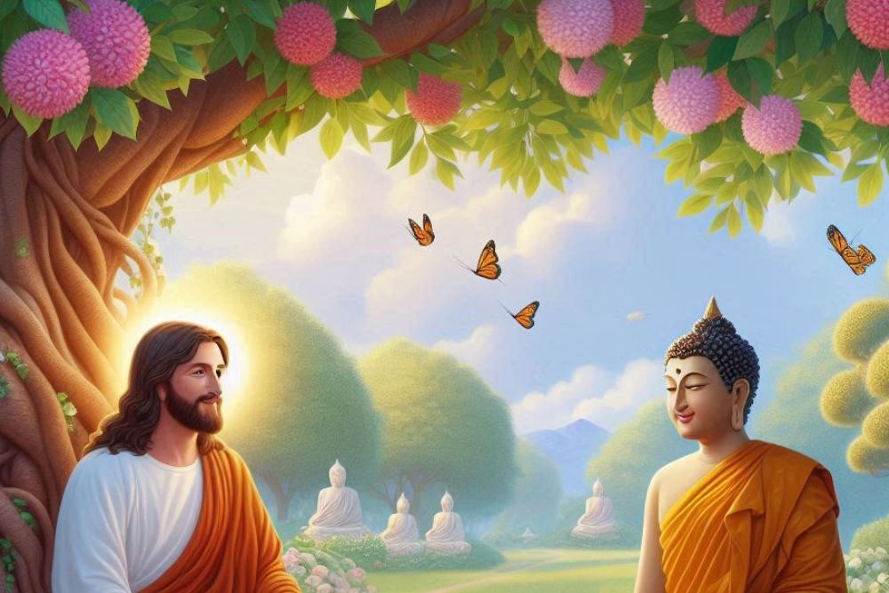 christ and buddha
