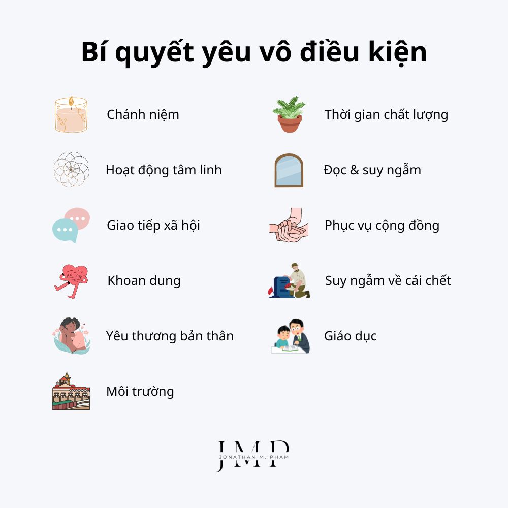bí quyết yêu thương vô điều kiện