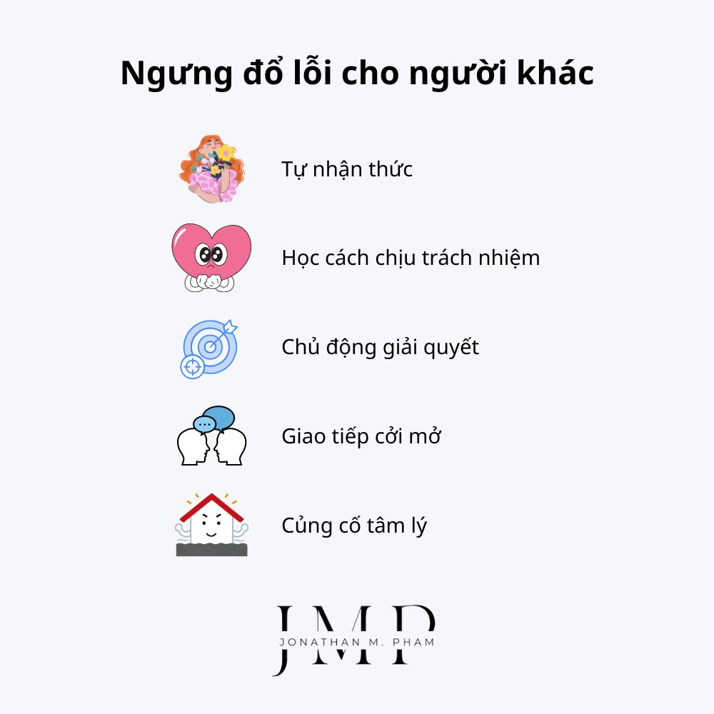 làm thế nào để ngưng đổ lỗi cho người khác