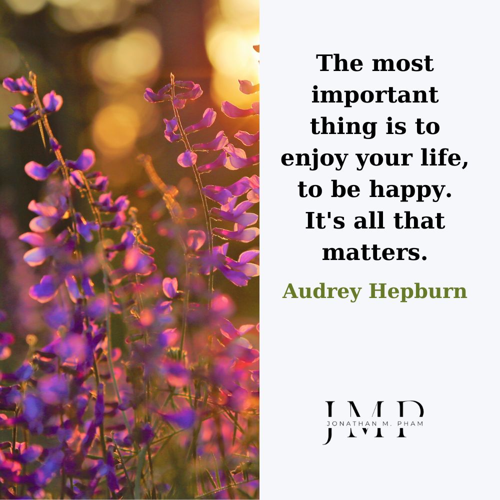 enjoy your life quote