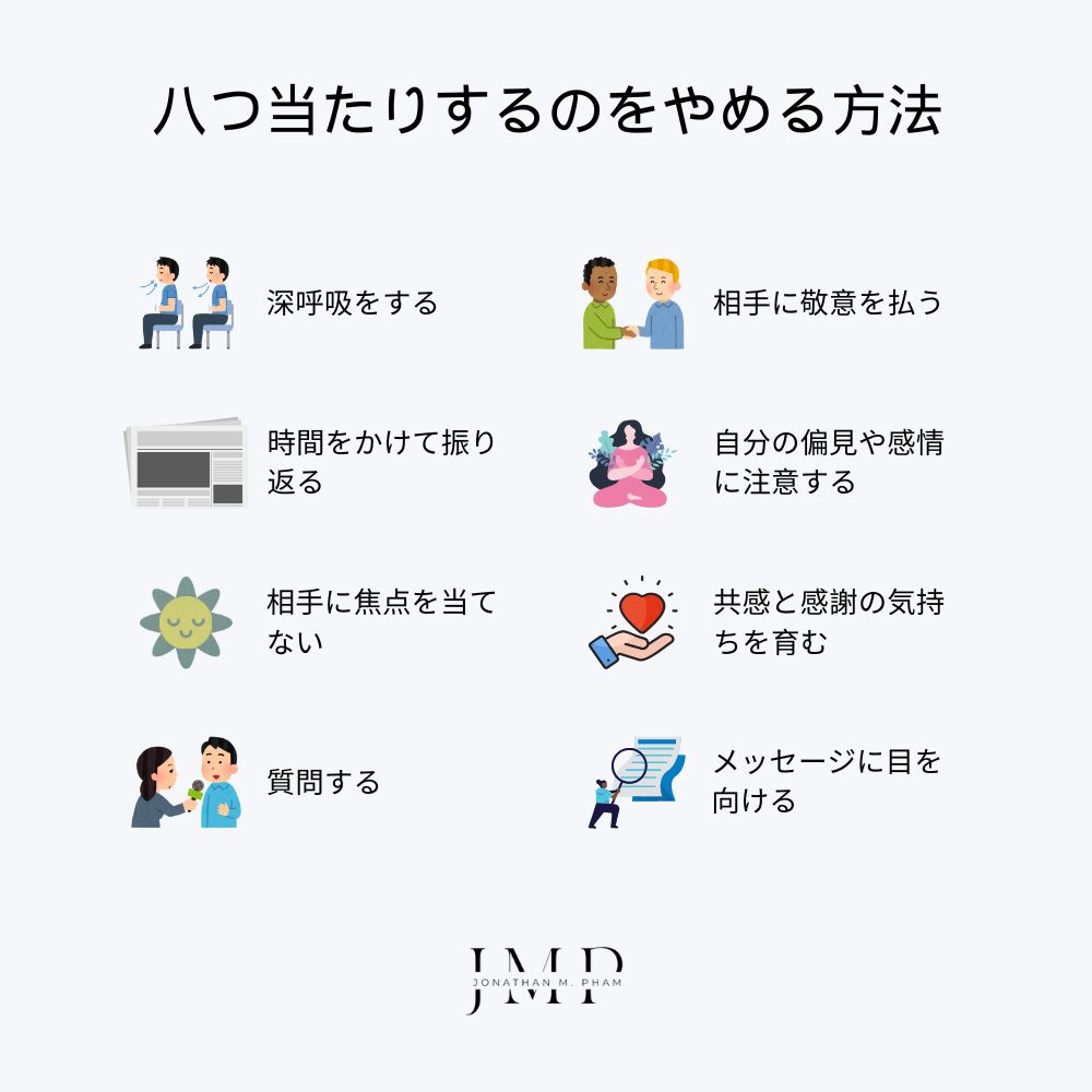八つ当たりするのをやめる方法